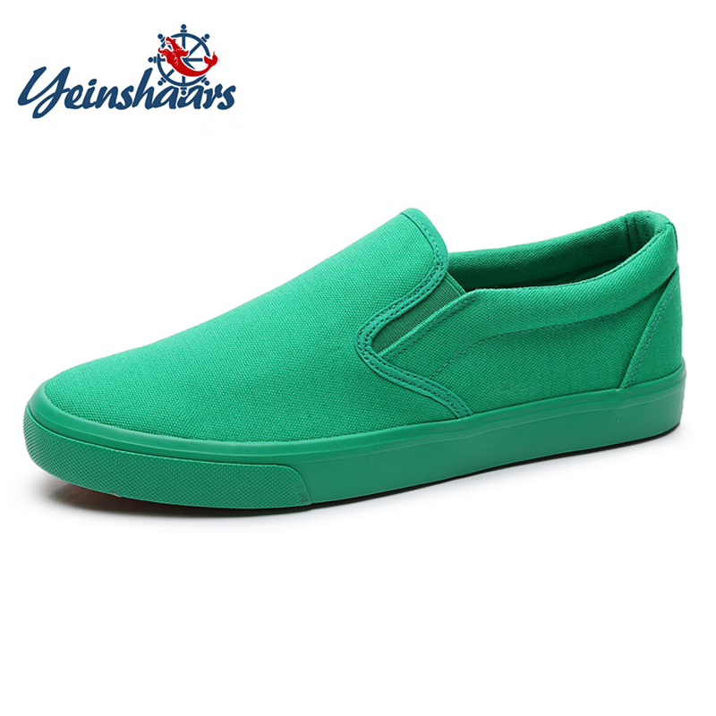 Men'S Shoes Yellow And Black - FUQIAO New Canvas Driving Shoes Men