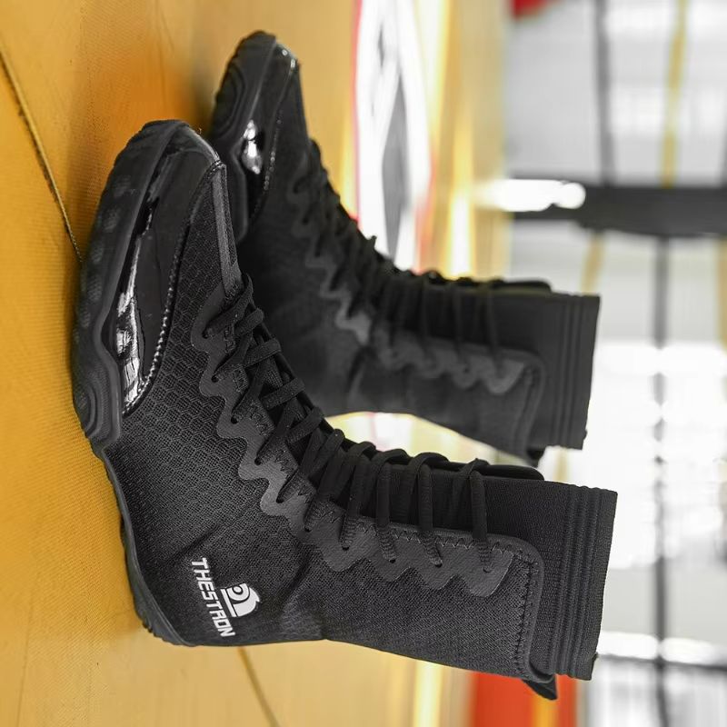 Men'S Shoes Yellow And Black - Summer 2026 Wrestling Boots Men Black