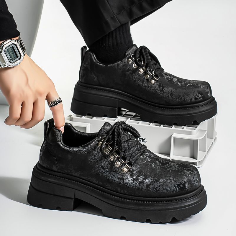 Men'S Shoes To Increase Height - Winter Men Retro British Style Casual