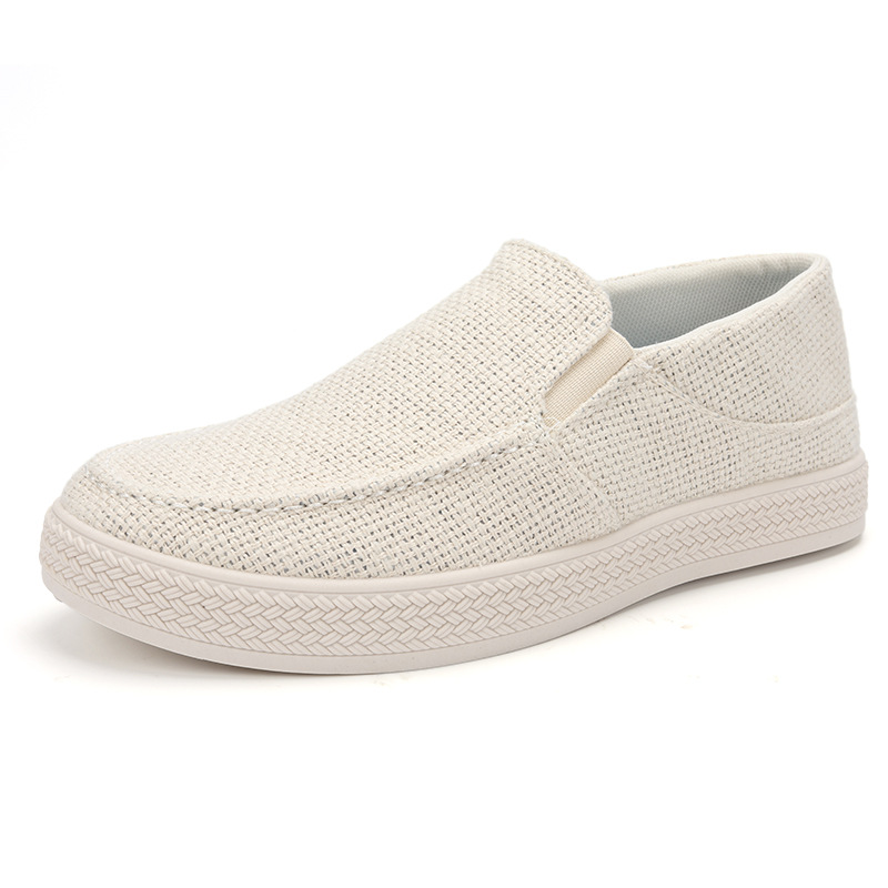 Men'S Shoes Comfortable Walking - Men Linen Slip On Loafers Breathable