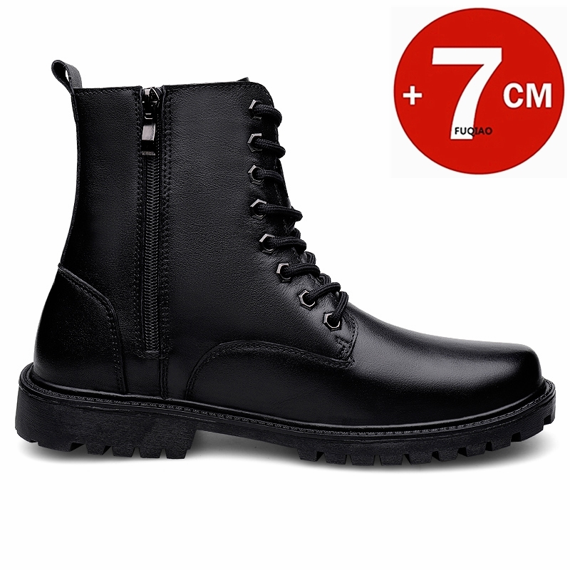 Men's Genuine Leather Elevator - Men'S Shoes To Increase Height 评论和价格