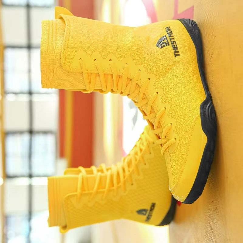 Summer 2026 Wrestling Boots Me - Men'S Shoes Yellow And Black 评论和价格