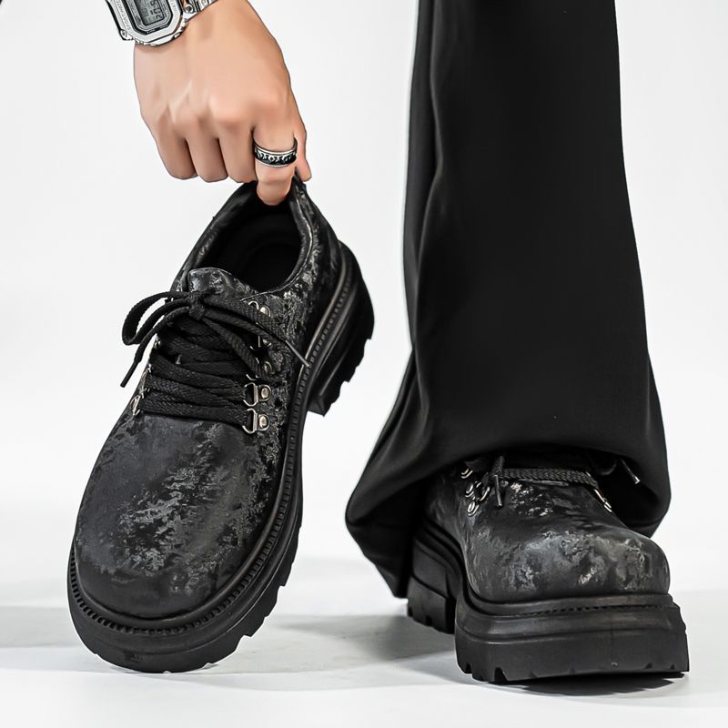 Winter Men Retro British Style - Men'S Shoes To Increase Height 评论和价格