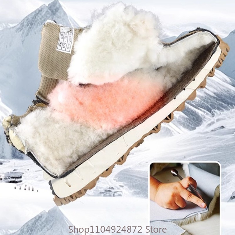 Winter Warm Wool Cotton Shoes  - Men'S Shoes Comfortable Walking 评论和价格