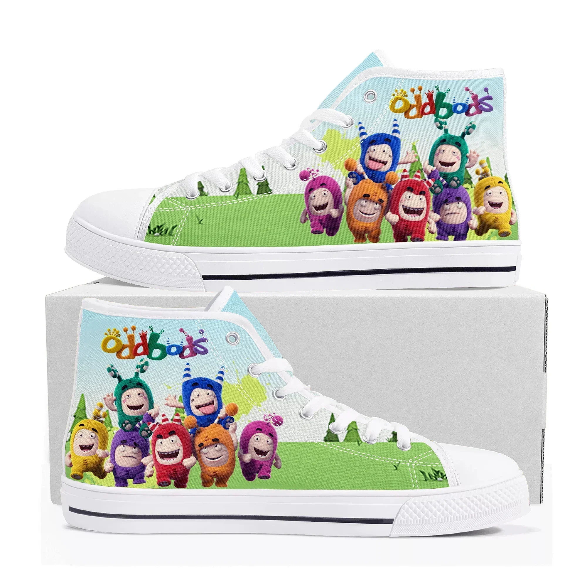 Oddbods High Top Sneakers Mens - Men Shoes Singapore 评论和价格