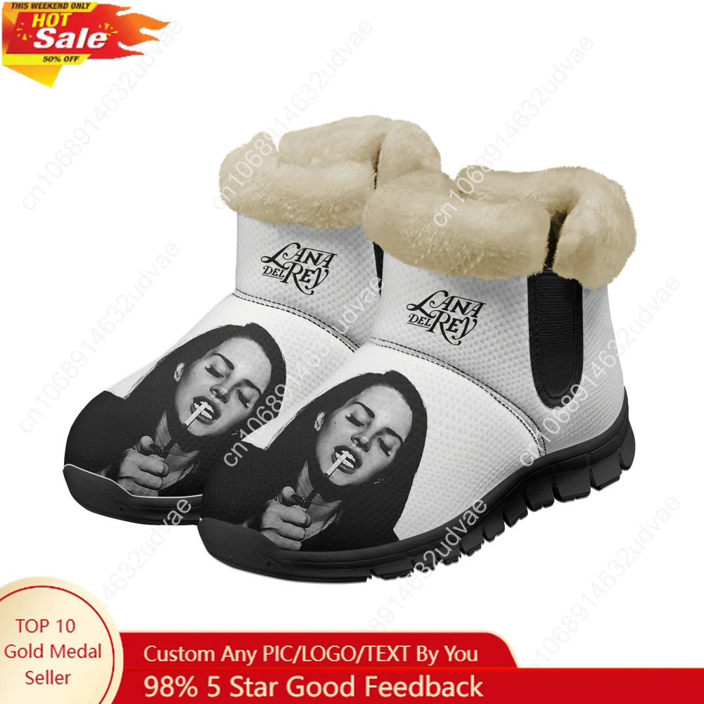 Lana Del Rey Singer Plush Shoe - Men Shoes Black 评论和价格