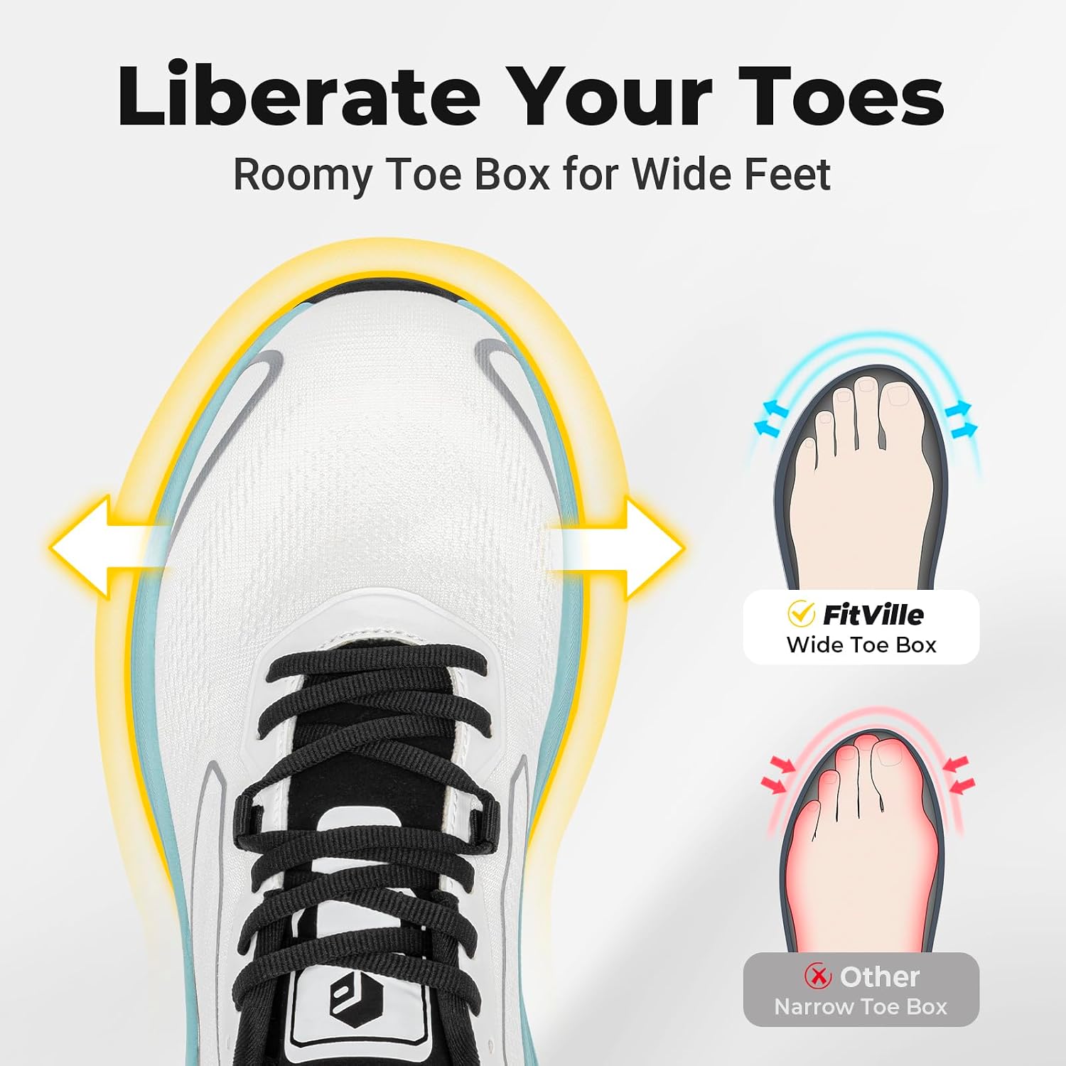 FitVille Men's Wide Fit Road R - Men'S Shoes For Wide Feet 评论和价格