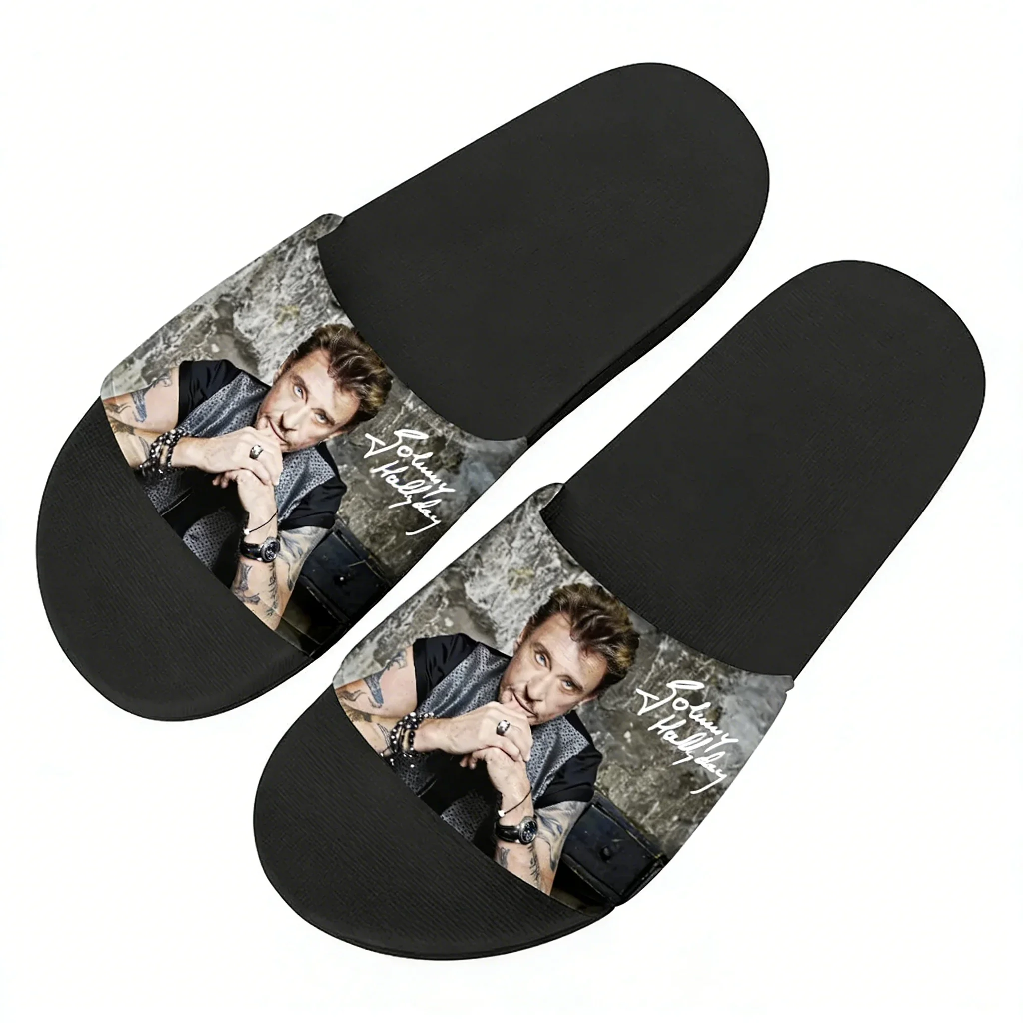 Johnny Hallyday Slippers Man W - Men Shoes Black 评论和价格
