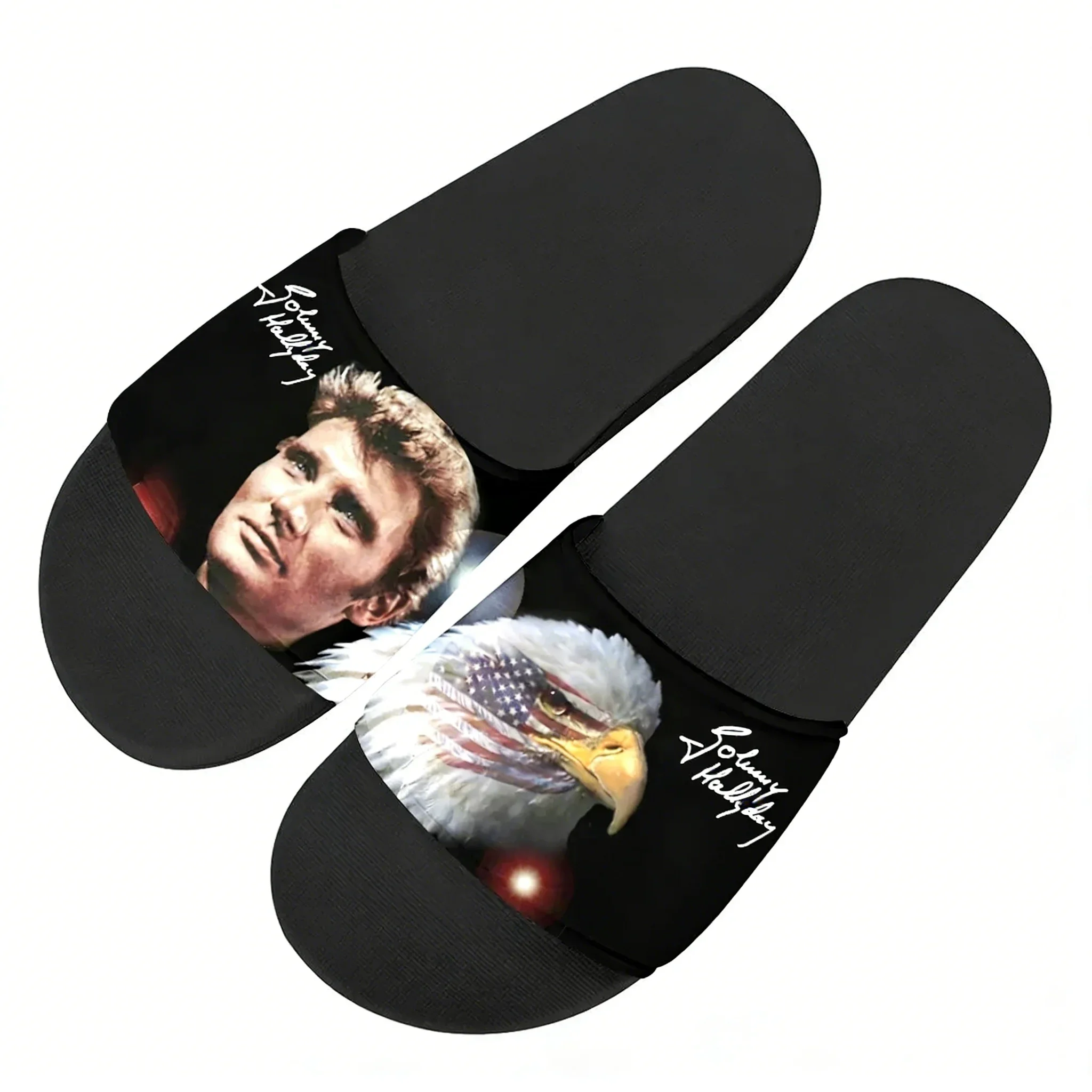 Johnny Hallyday Slippers Man W - Men Shoes Black 评论和价格
