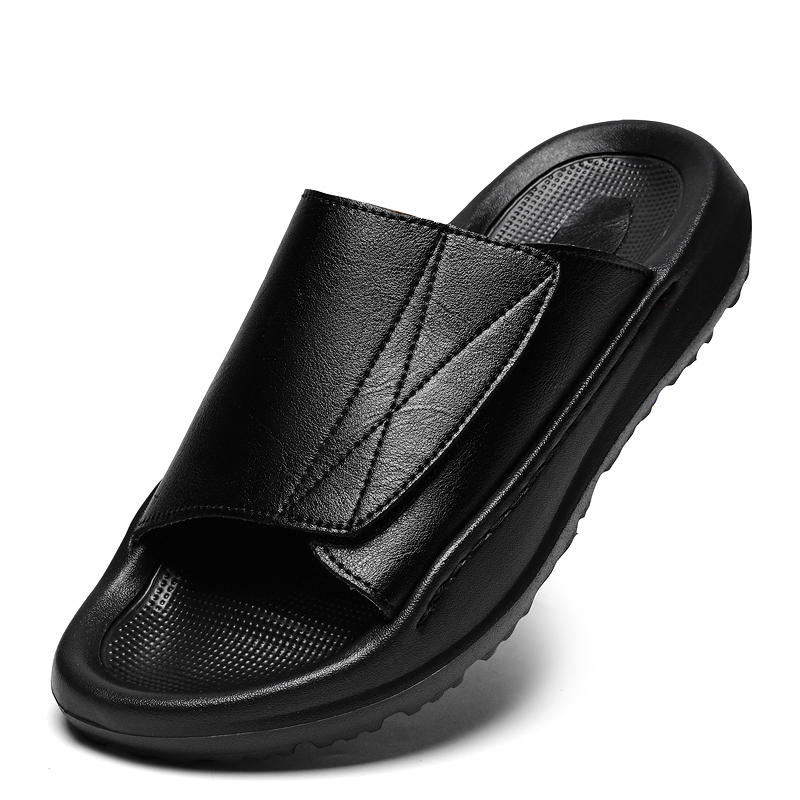 Easy-top Leather Slide Slipper - Men'S Shoes Comfortable Walking 评论和价格
