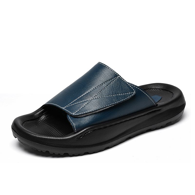 Easy-top Leather Slide Slipper - Men'S Shoes Comfortable Walking 评论和价格