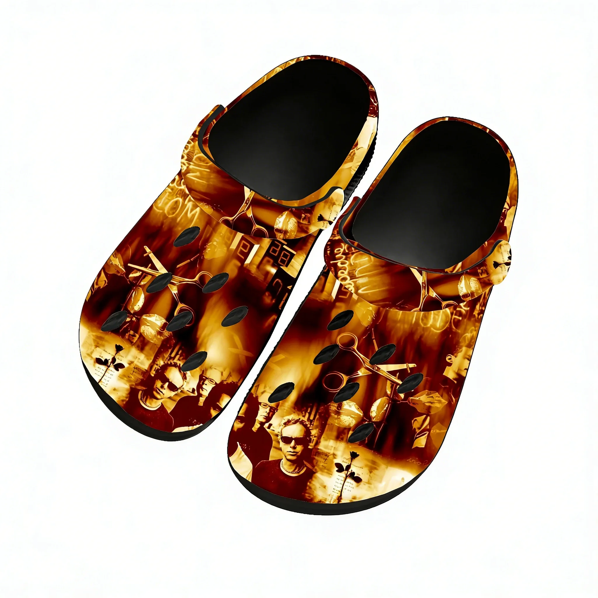 Depeche Mode Sandals Mens Wome - Men Shoes Black 评论和价格