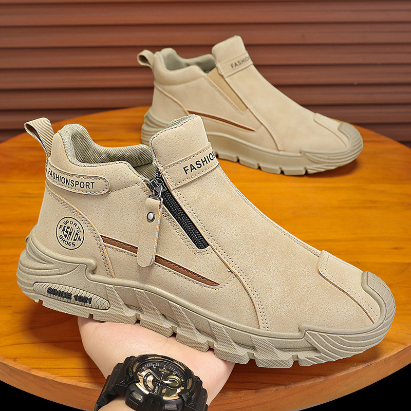 Men's Casual Zipper Closed Sho - Men'S Shoes Comfortable Walking 评论和价格