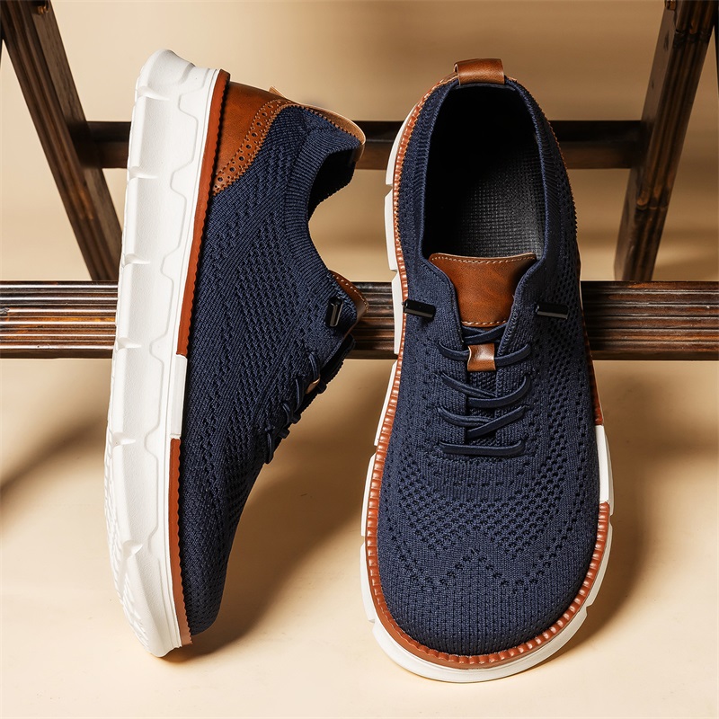 Men Wide Toe Knit Dress Shoes  - Men'S Shoes For Wide Feet 评论和价格