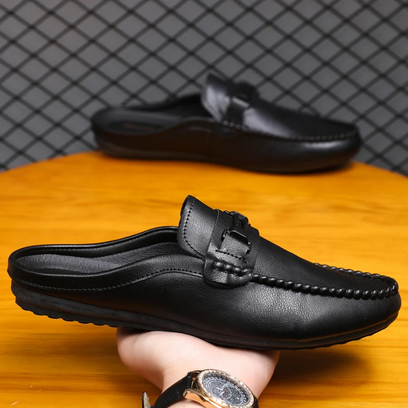 Summer Men Half Slippers Non-s - Men'S Shoes Comfortable Walking 评论和价格