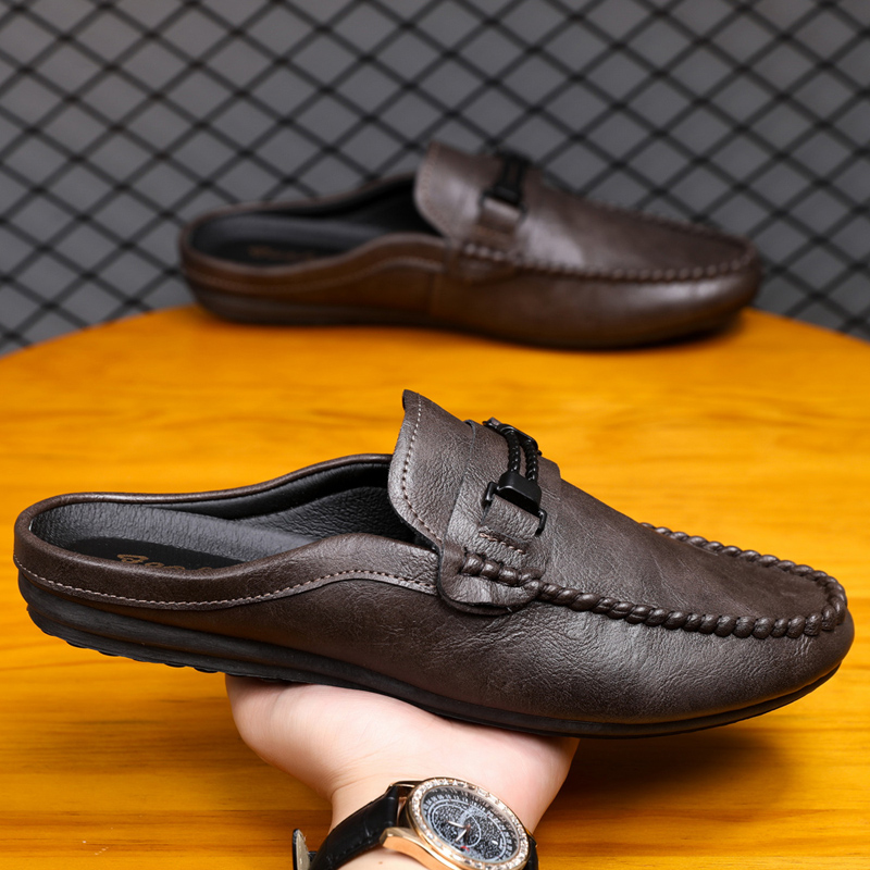 Summer Men Half Slippers Non-s - Men'S Shoes Comfortable Walking 评论和价格