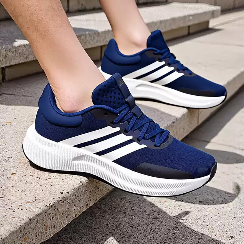 Adidas Navy Blue Three Stripes - Men Shoes Jd 评论和价格