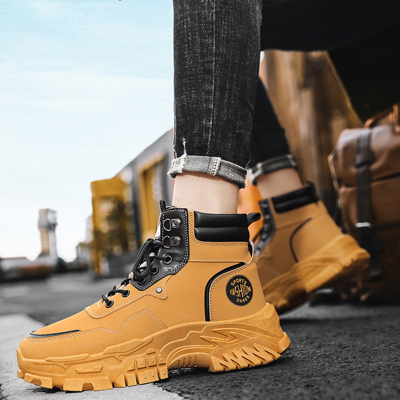 2025 New Men's Yellow Black Hi - Men'S Shoes Yellow And Black 评论和价格