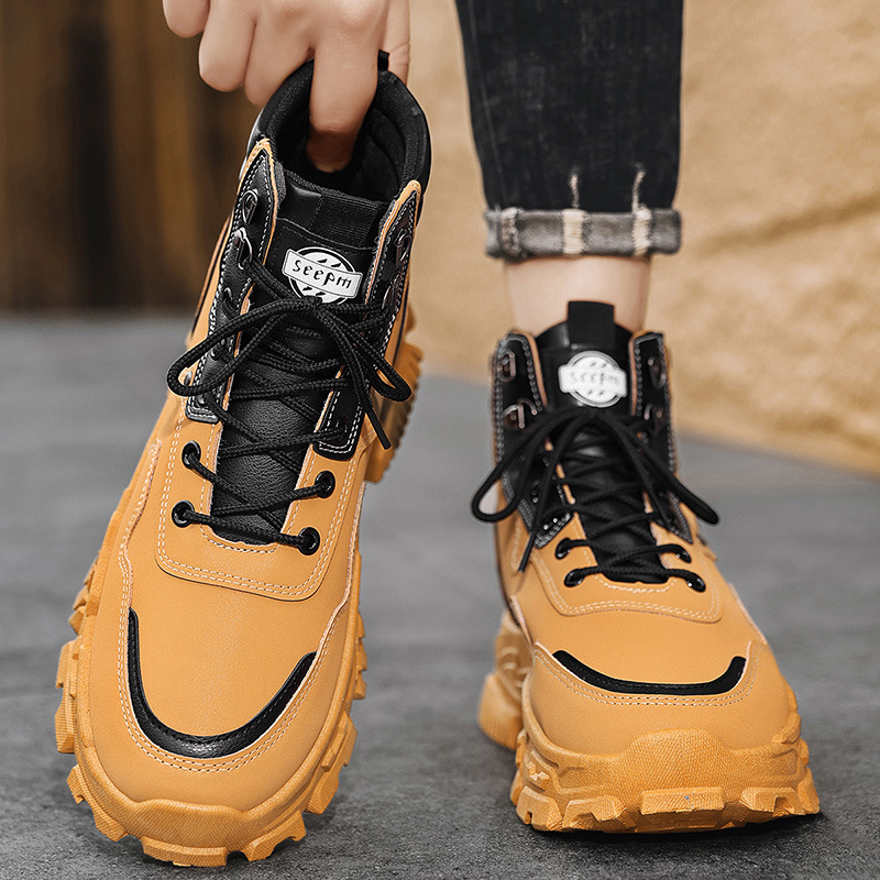 2025 New Men's Yellow Black Hi - Men'S Shoes Yellow And Black 评论和价格