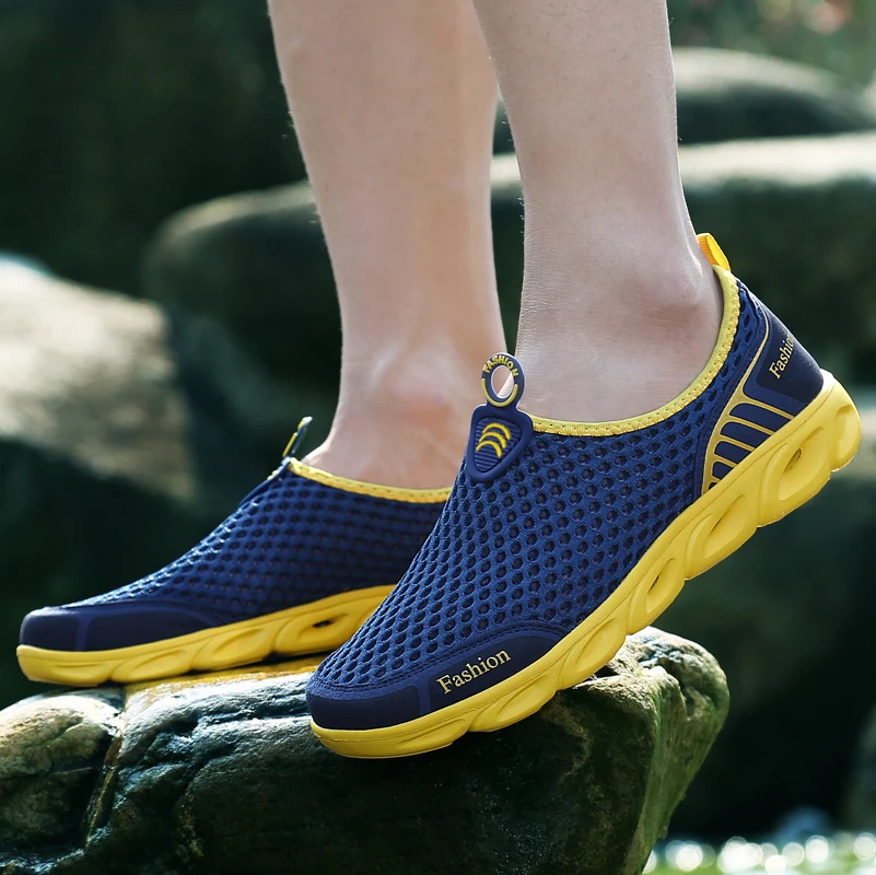 Men Jogging Shoes Casual Sneak - Men'S Shoes Yellow And Black 评论和价格