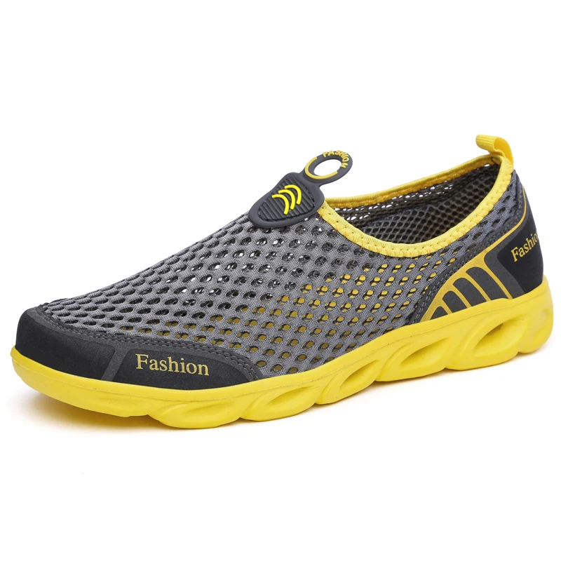 Men Jogging Shoes Casual Sneak - Men'S Shoes Yellow And Black 评论和价格