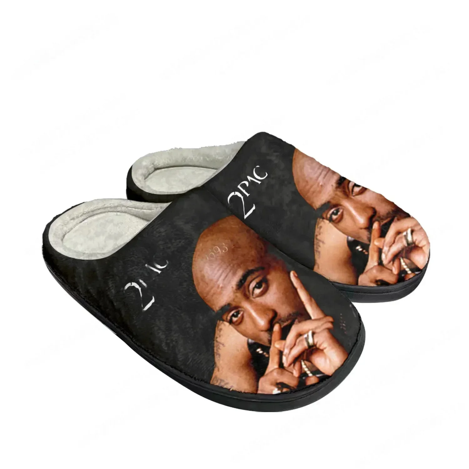 2Pac Hip Hop Rapper Tupac Pop  - Men Shoes Black 评论和价格