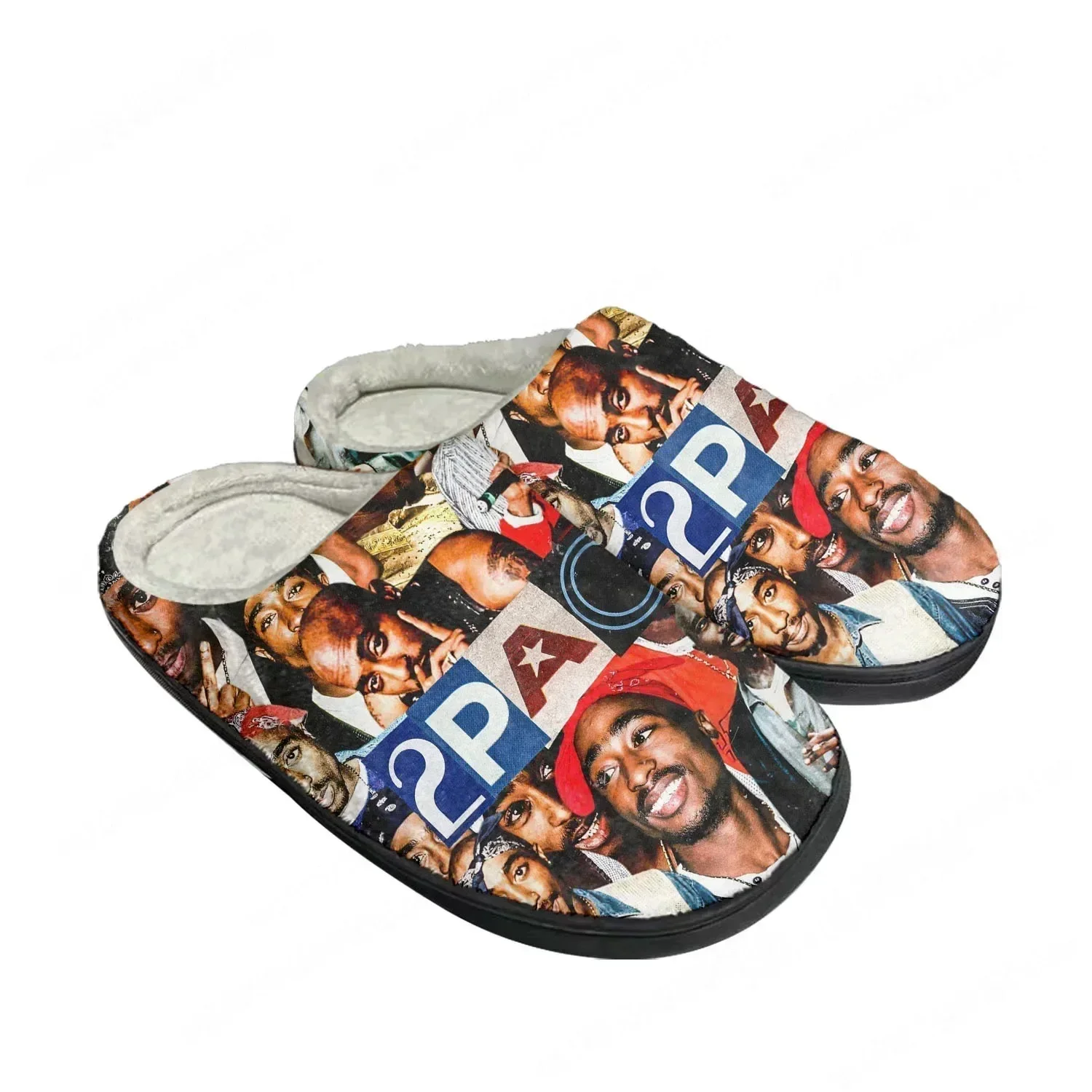 2Pac Hip Hop Rapper Tupac Pop  - Men Shoes Black 评论和价格