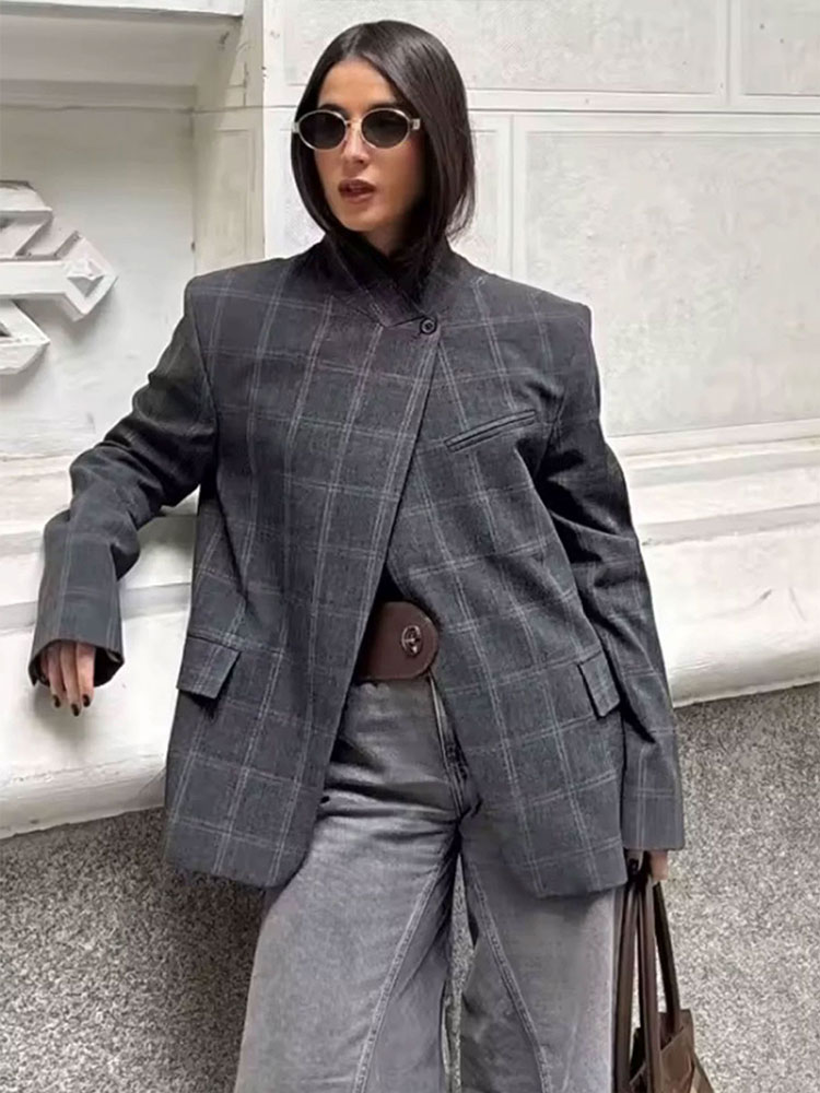 HH Women Fashion Plaid Blazer  - Men Shoes Jd 评论和价格