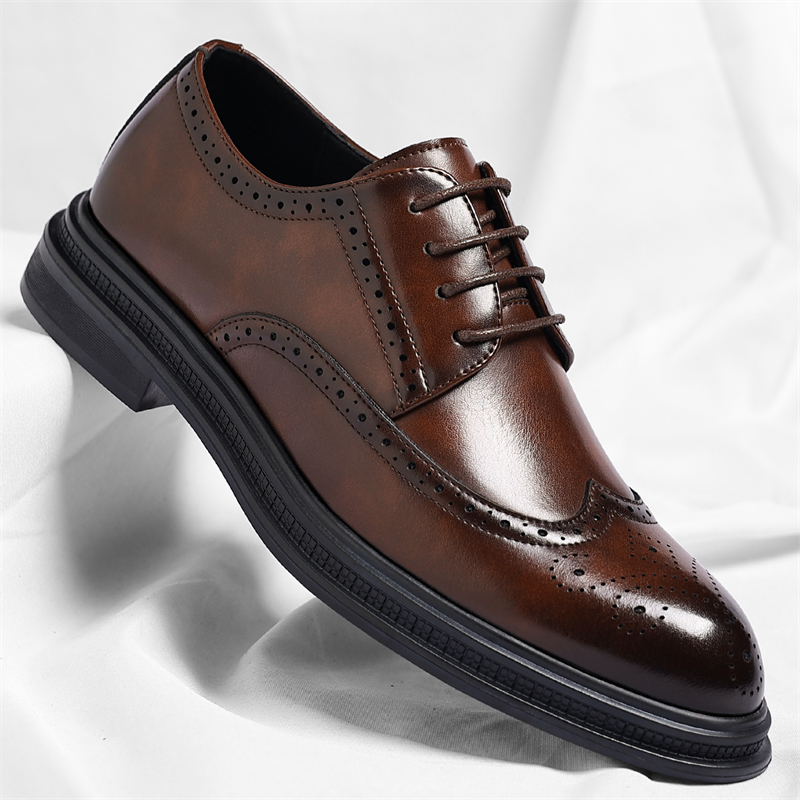 Men's Brogue Leather Shoes Fas - Men Shoes Uk 评论和价格