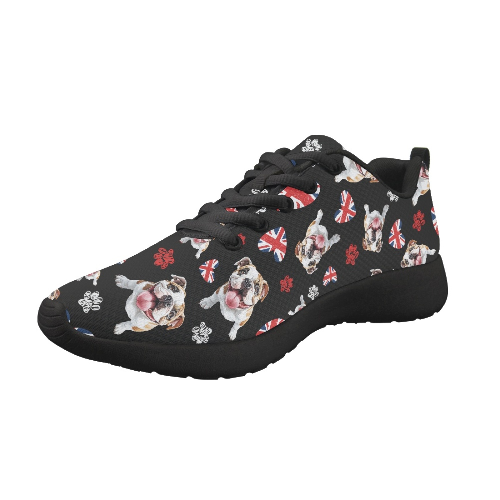 UK Pug Dog Pattern Summer Mesh - Men Shoes Uk 评论和价格