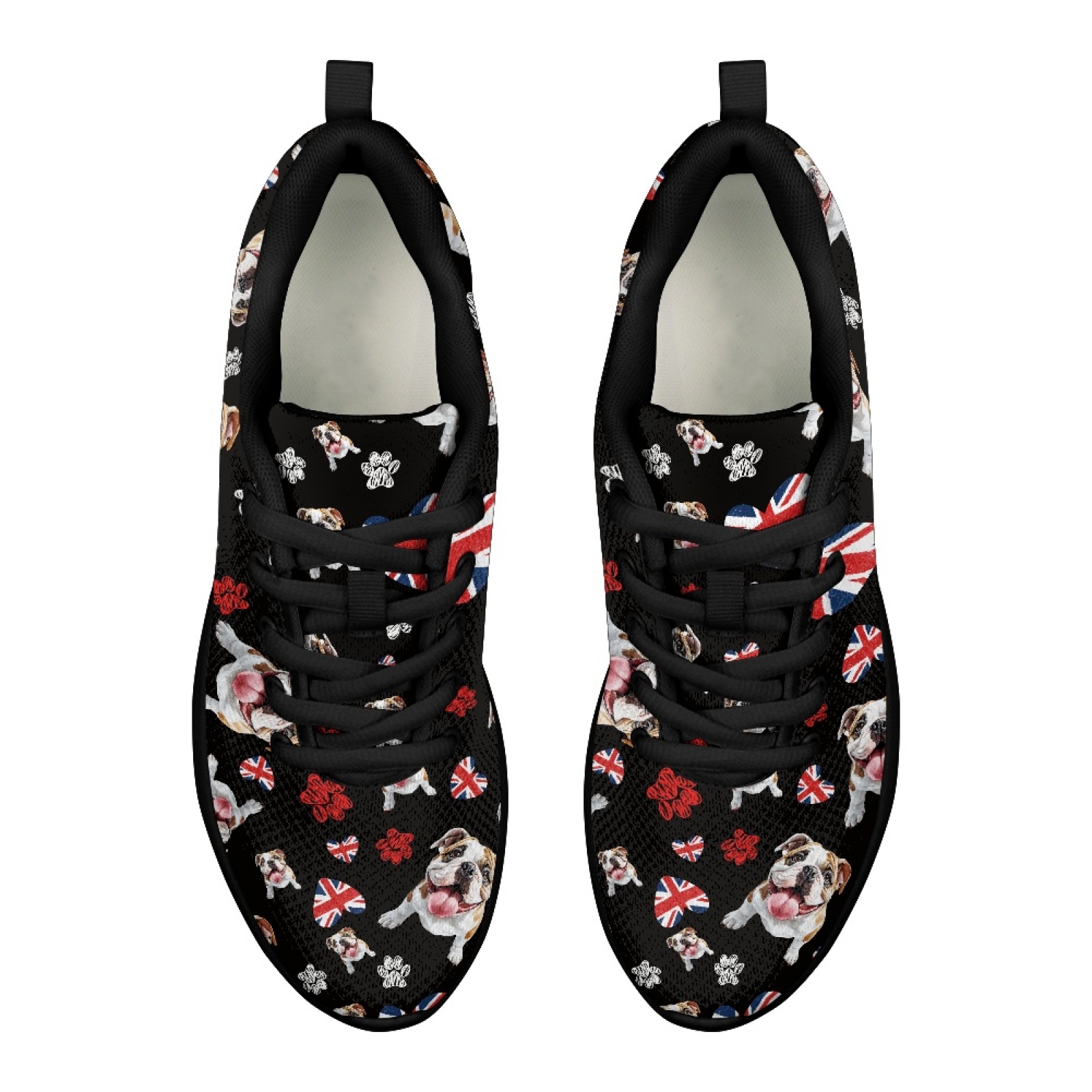 UK Pug Dog Pattern Summer Mesh - Men Shoes Uk 评论和价格