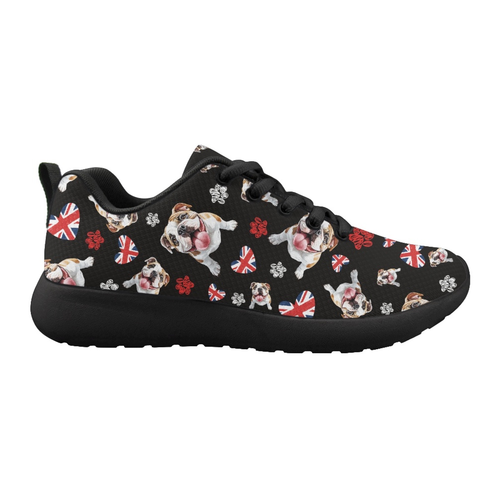 UK Pug Dog Pattern Summer Mesh - Men Shoes Uk 评论和价格