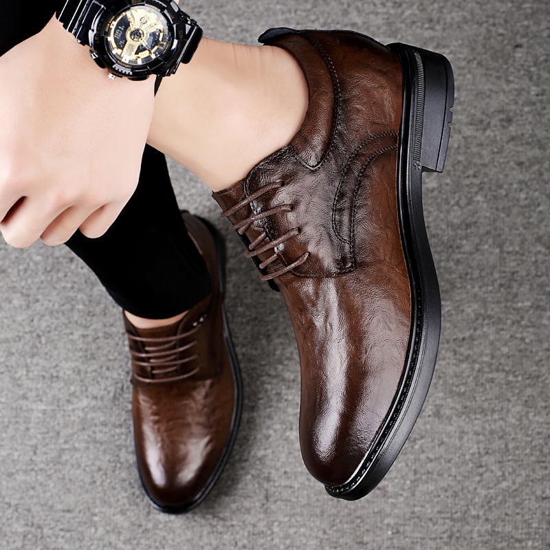Leather Casual Elevator Shoes  - Men'S Shoes To Increase Height 评论和价格
