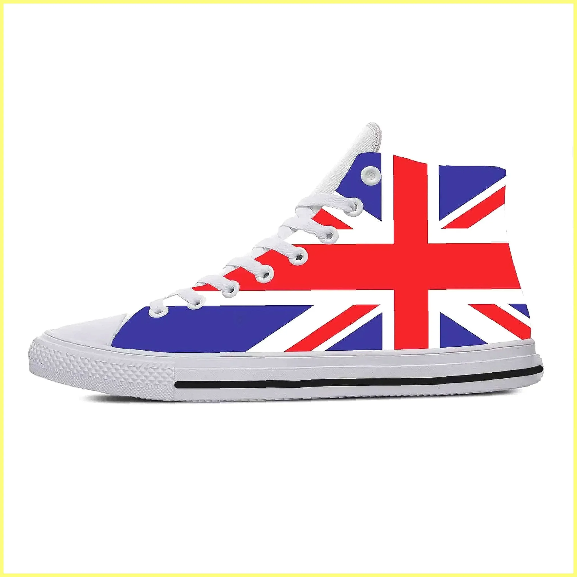 UK Flag 3D Print High Top Snea - Men Shoes Uk 评论和价格
