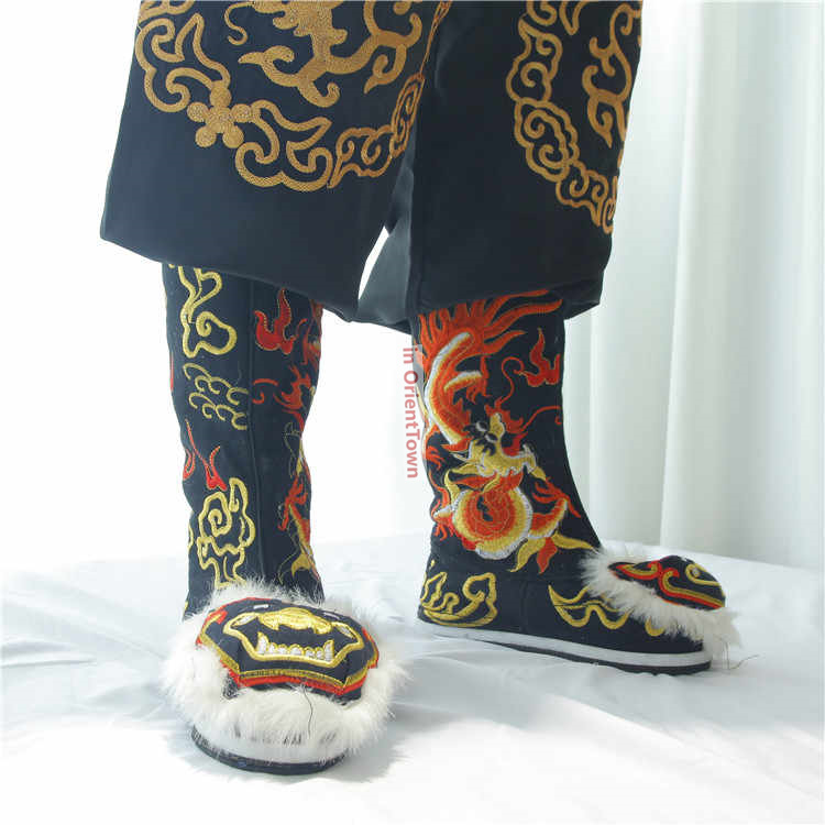 Chinese Operas Tiger Head Boot - Men Shoes China 评论和价格